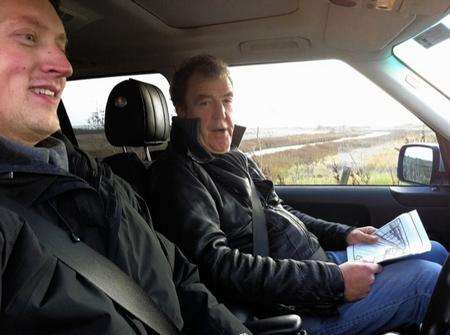 Top Gear presenter Jeremy Clarkson has been filming in Sheppey