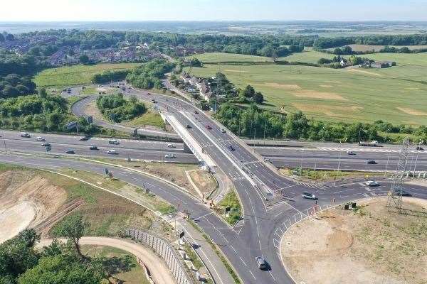 The Bean junction on the A2. Picture: National Highways