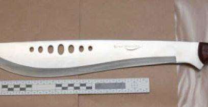 The vicious looking weapon used by Henderson. Picture: Kent Police