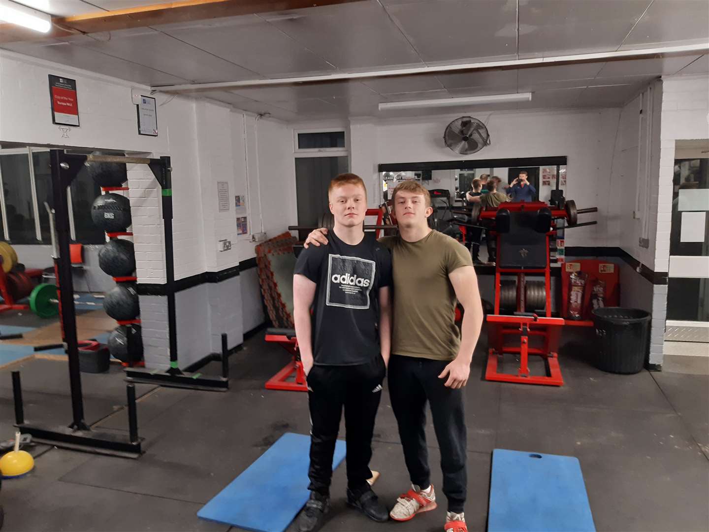 Locals Len, 17, and Mack, 16, enjoy coming to the gym to train and are now entering competitions