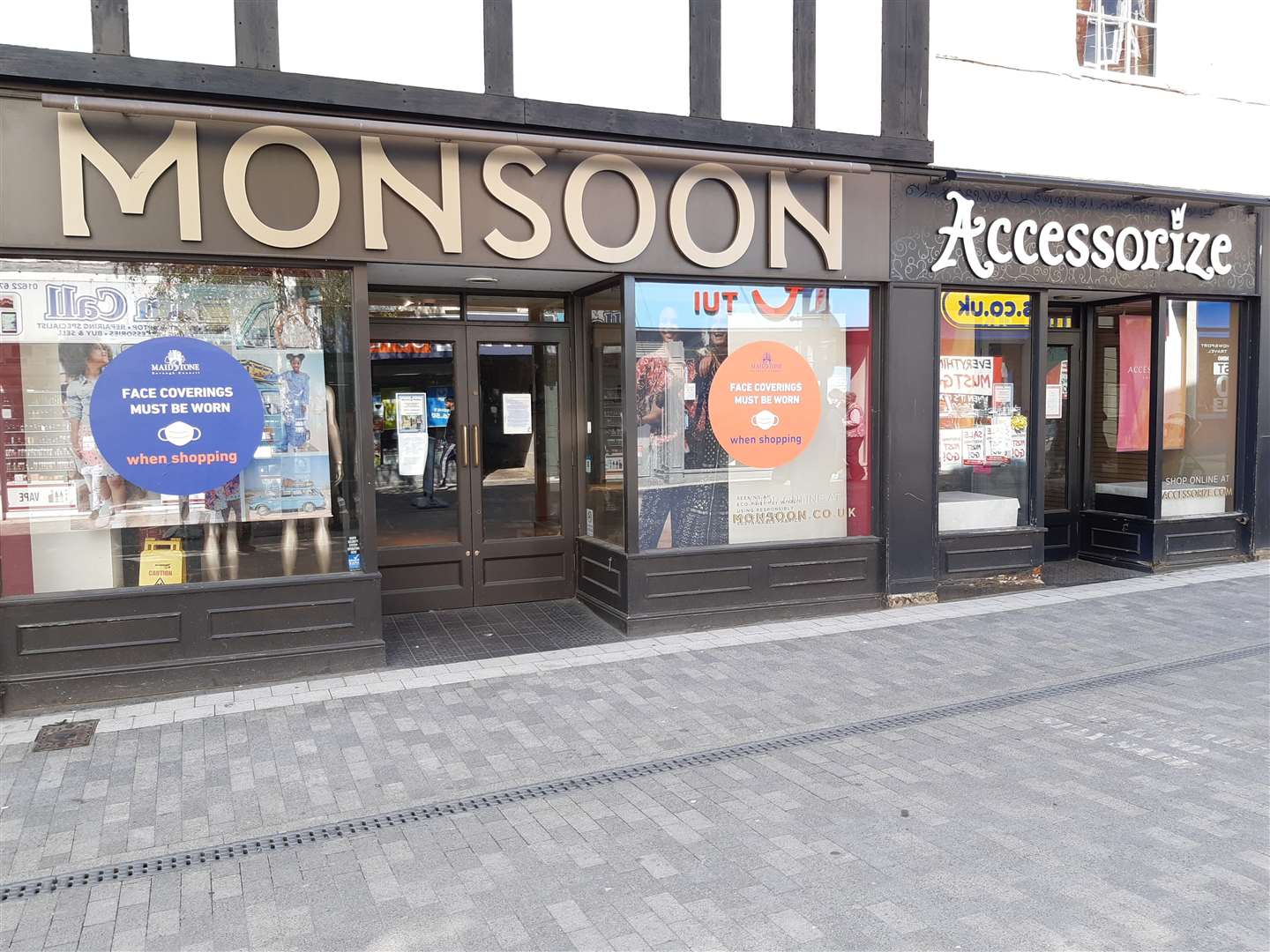 Monsoon and Accesorize in Week Street have closed
