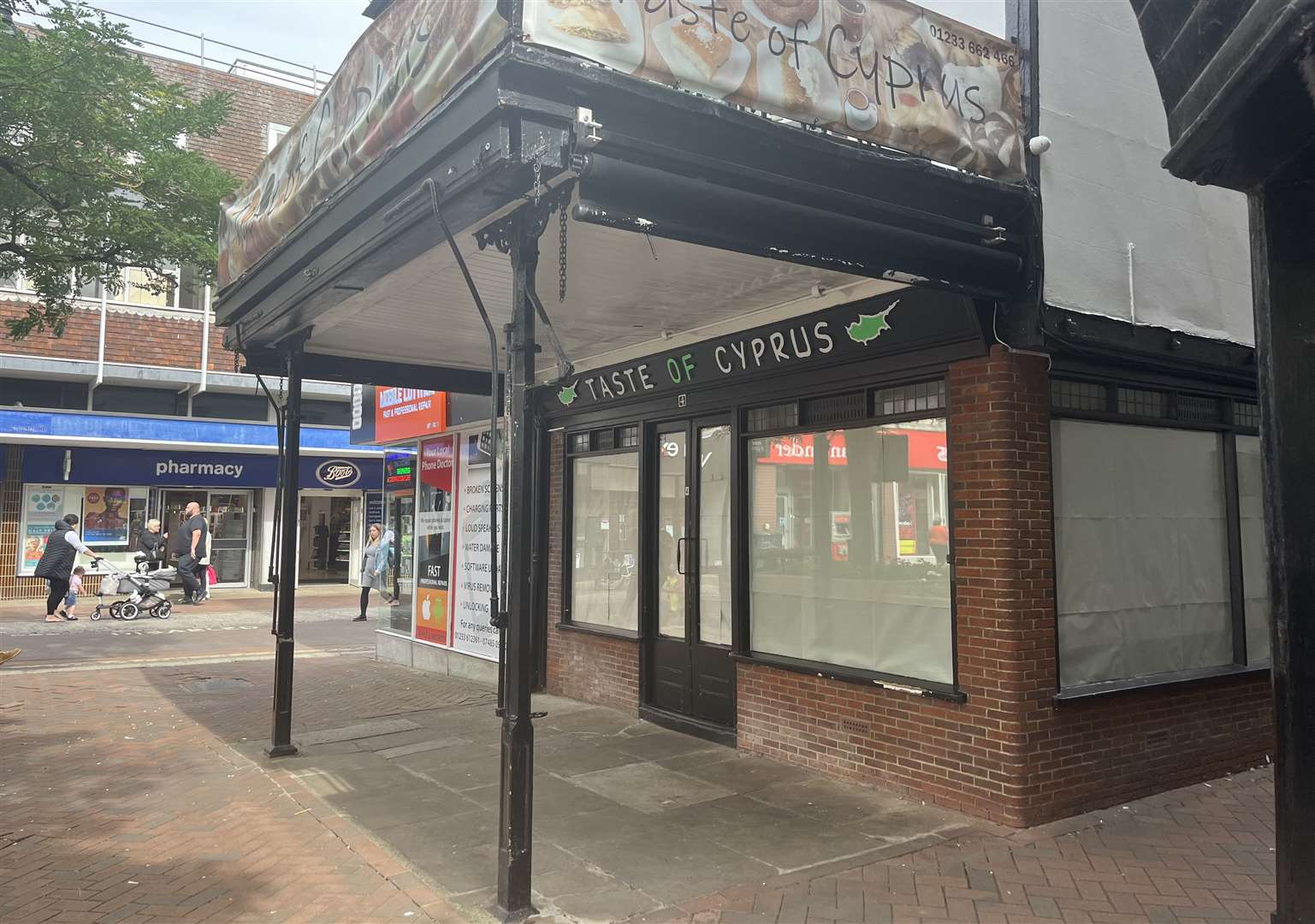 Taste of Cyprus opened last summer but has now been boarded up