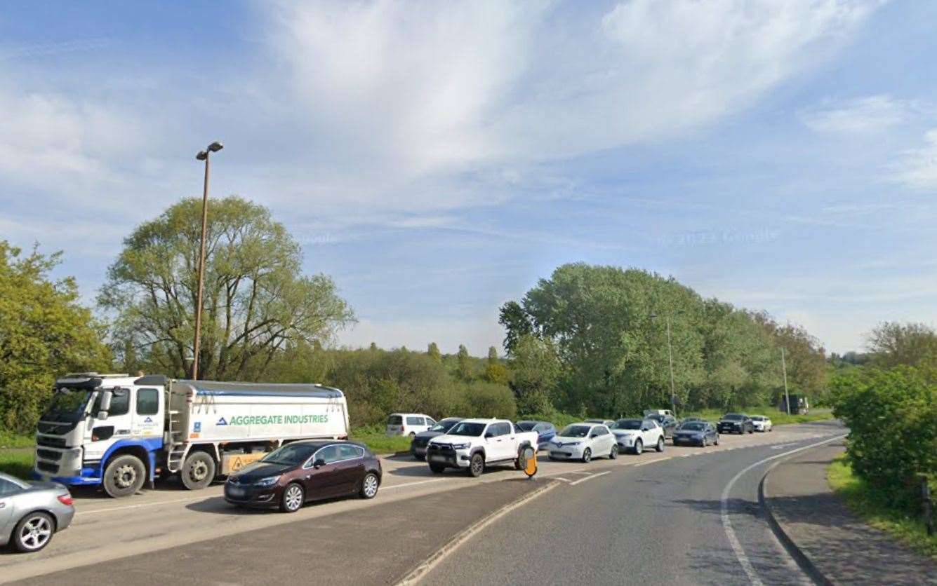Roadworks along the A228 Four Elms Hill are set to be removed tomorrow (Saturday) night. Picture: Google