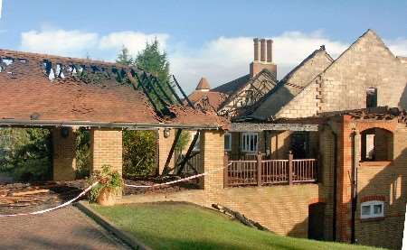 Two-thirds of the Chart Hills clubhouse was destroyed by September's fire