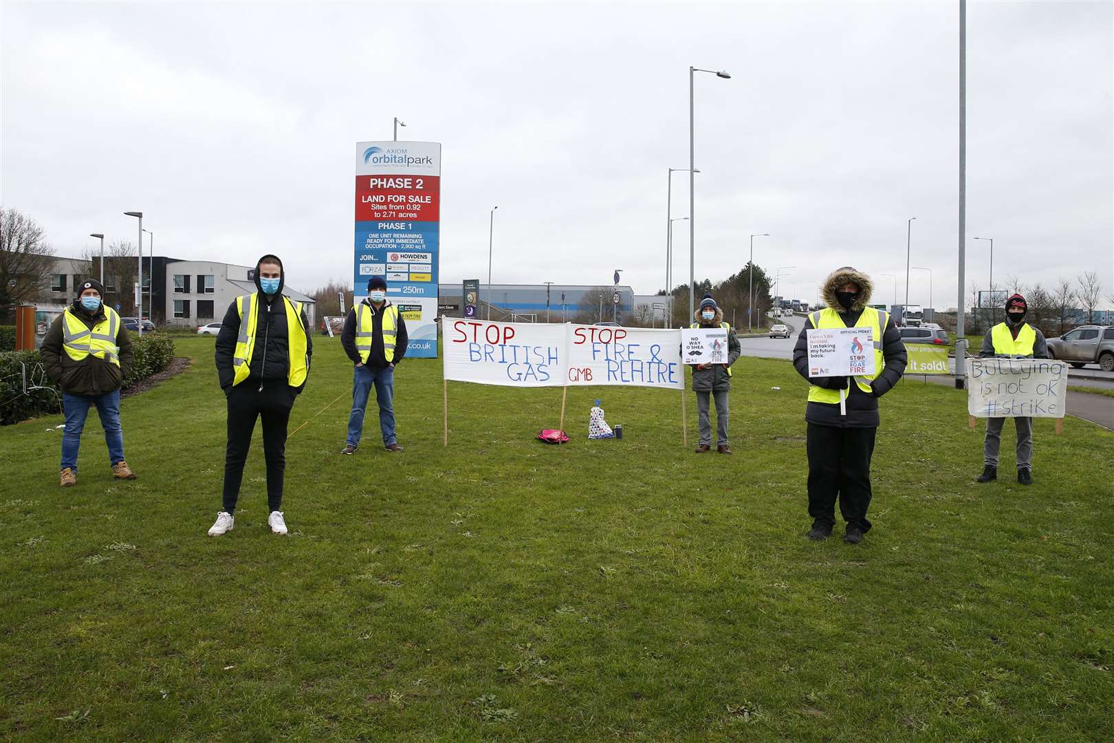 Some of Ashford's British Gas employees have joined a nationwide strike against contract changes. Picture: Andy Jones
