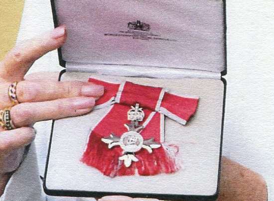 An MBE medal