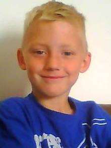 Luke Pye, 10, from Park Wood, is recovering in hospital after he was hit by a car in Sutton Road