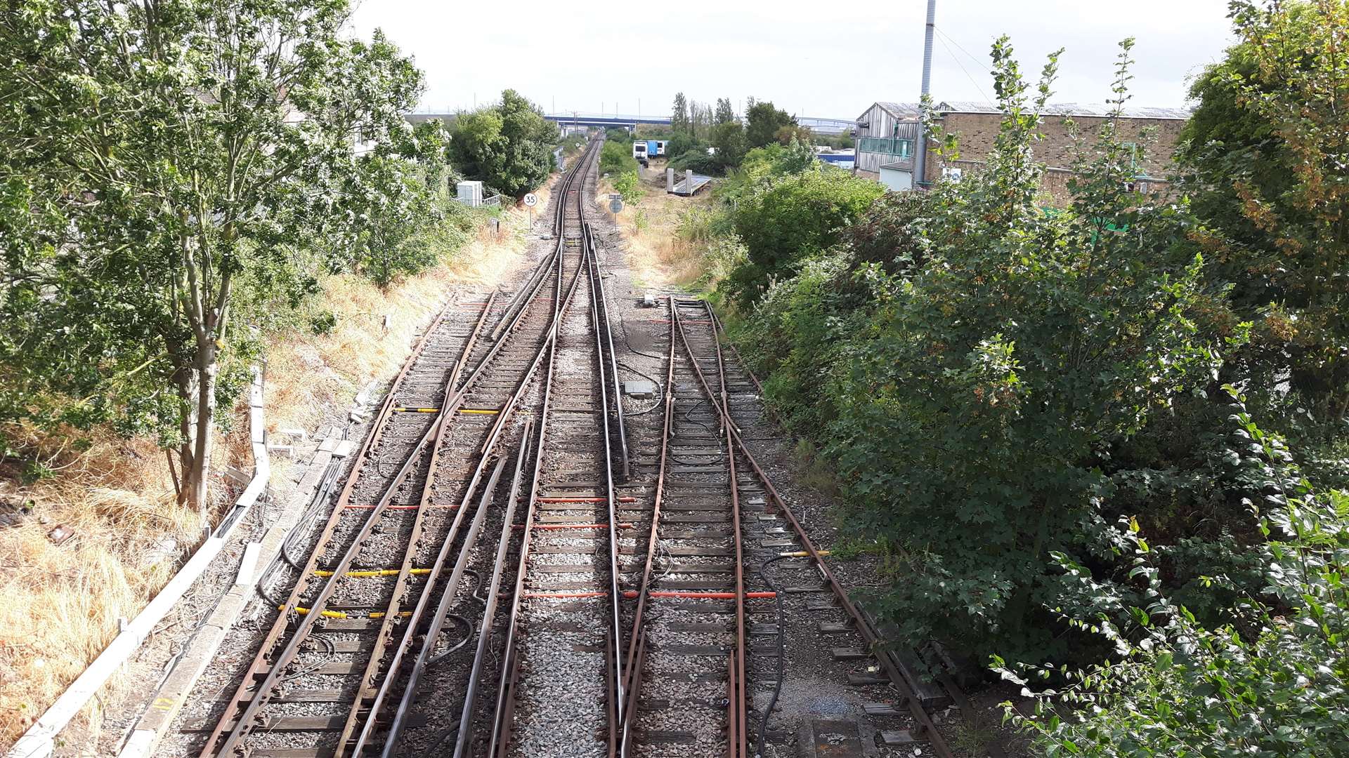 Railway lines at Queenborough, station Sheppey (3666927)