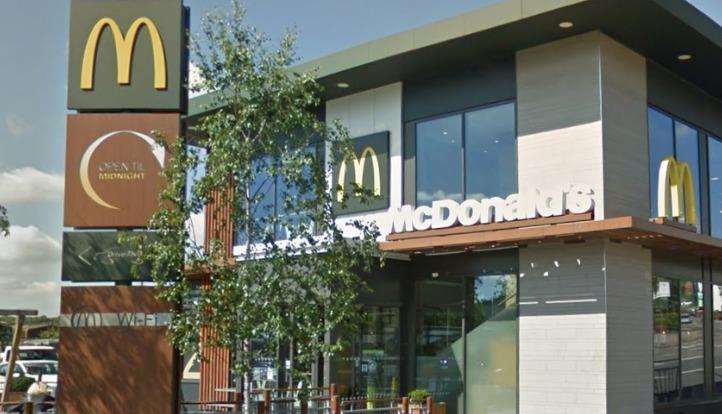 The victim was attacked outside the McDonald's 'drive thru' in Hart Street Maidstone. Picture: Instant Street View