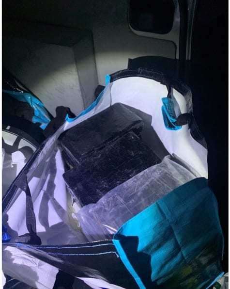 A Sports Direct bag was found containing 24 kilos of cocaine. Picture: Met Police