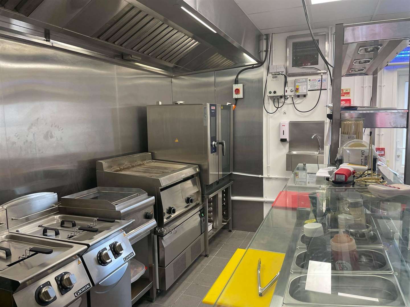 Burger Boys' kitchen is fully outfitted with new equipment