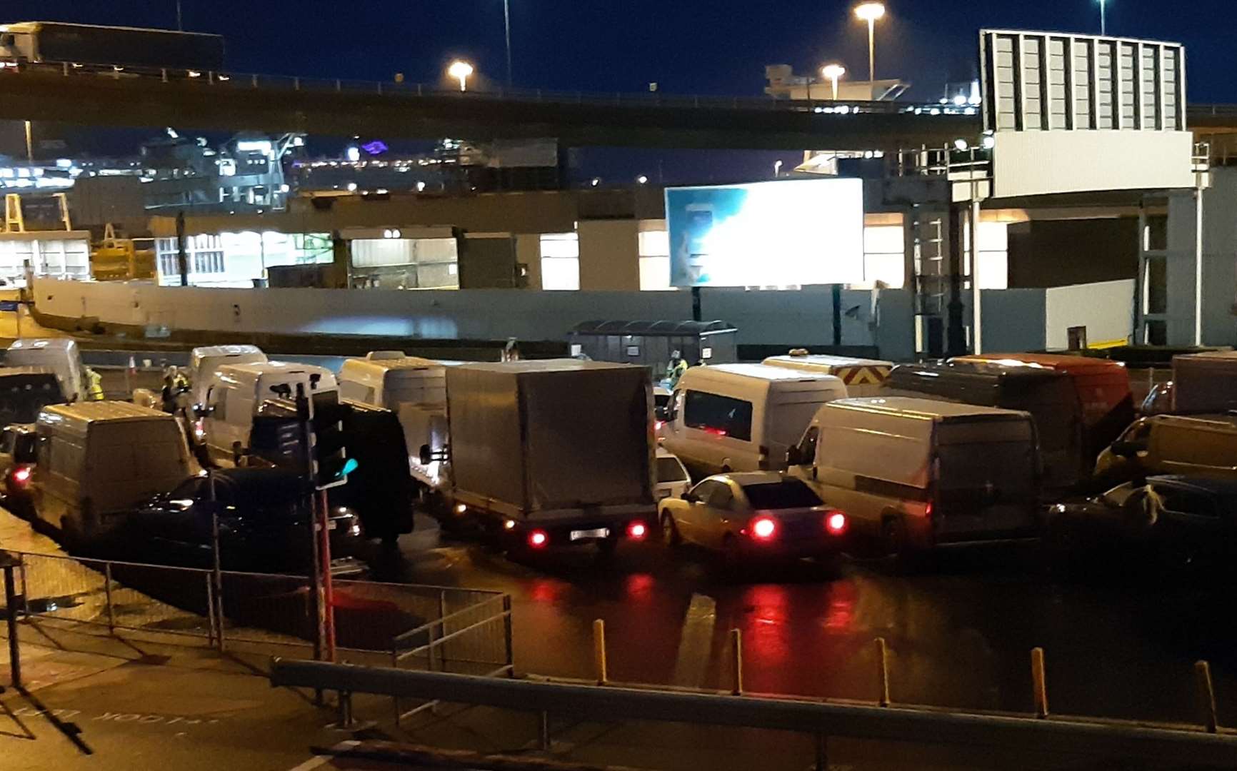 Vehicles gathering to be tested in Dover. Picture: Sam Lennon