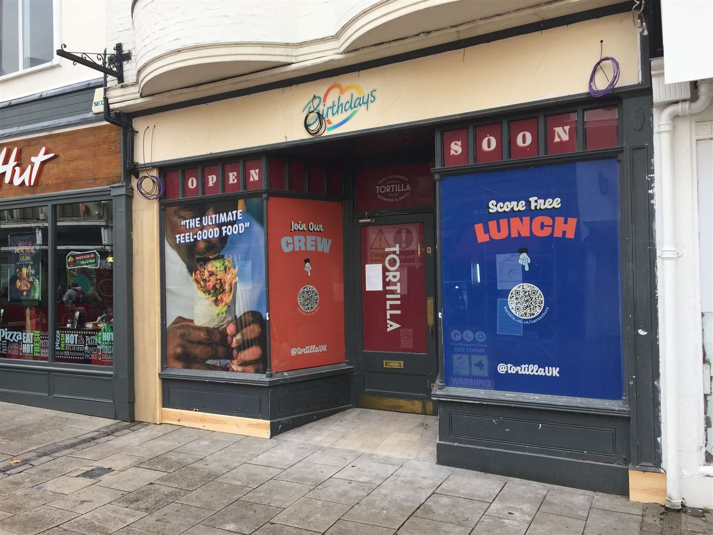 The high street unit will open as a restaurant in November