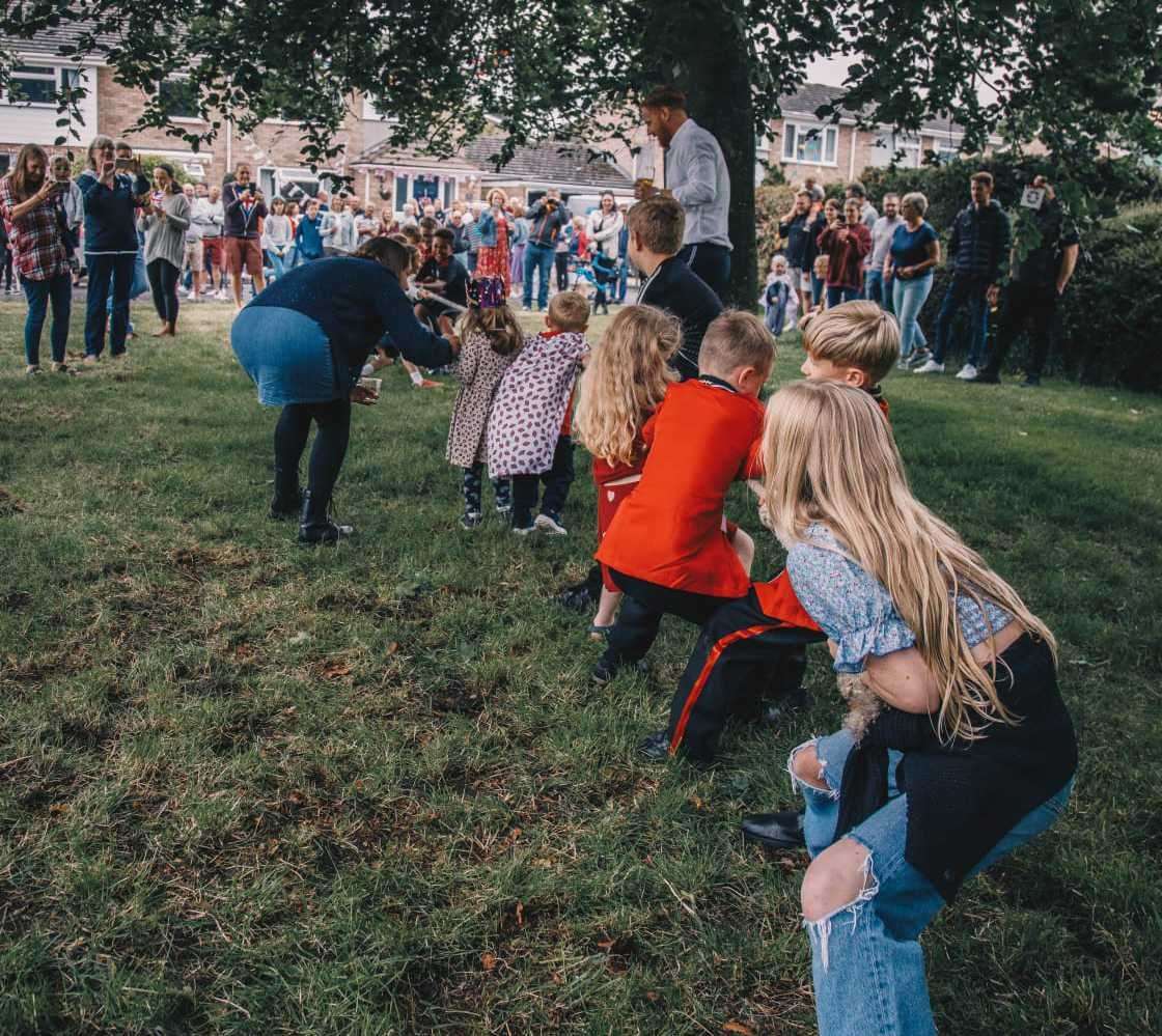 A tug-of-war event held on the green space at Beech Close, Faversham. Picture: Laura Polden