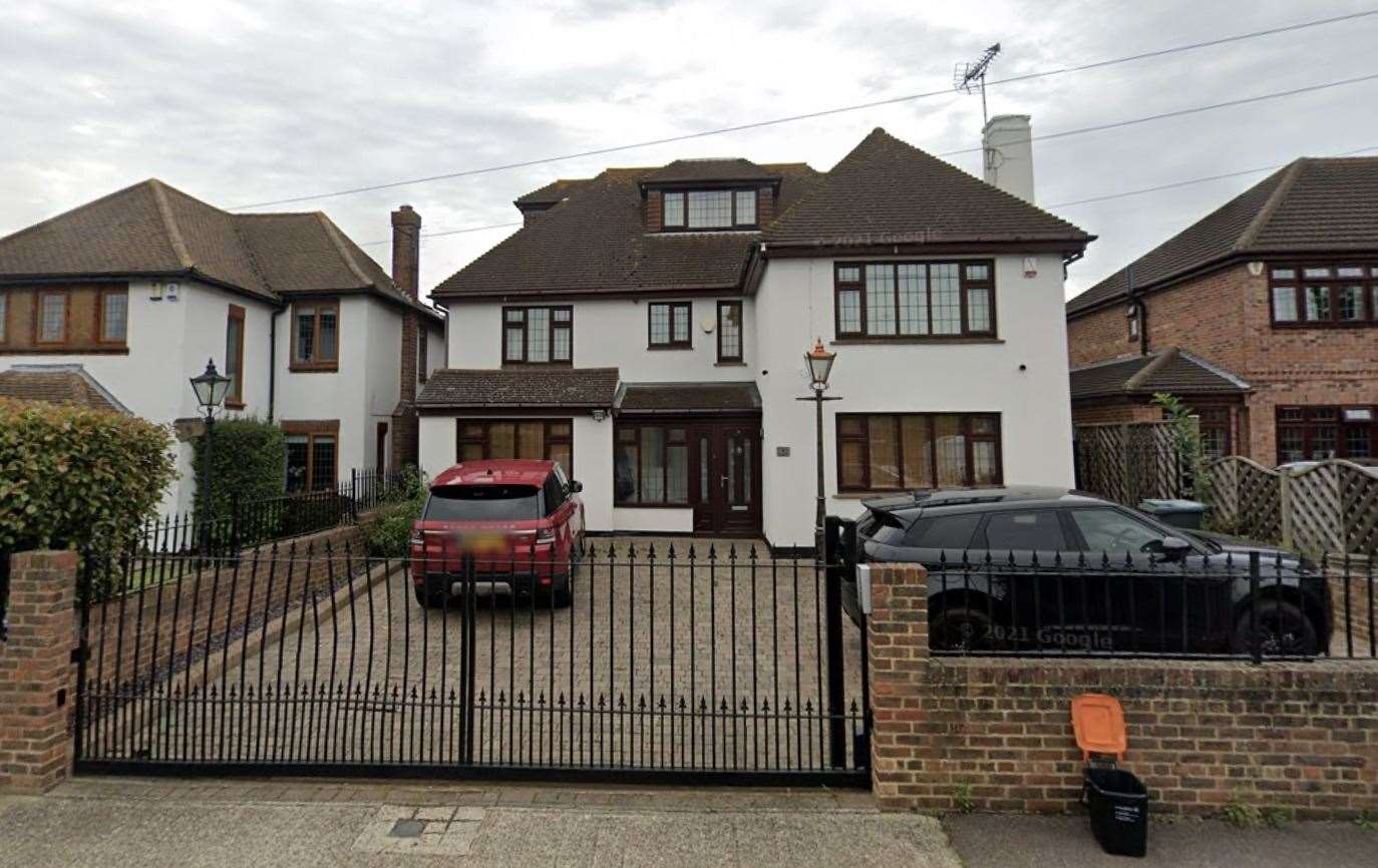 Plenty of space for parking outside this six-figure Gravesend house. Photo: Google Earth