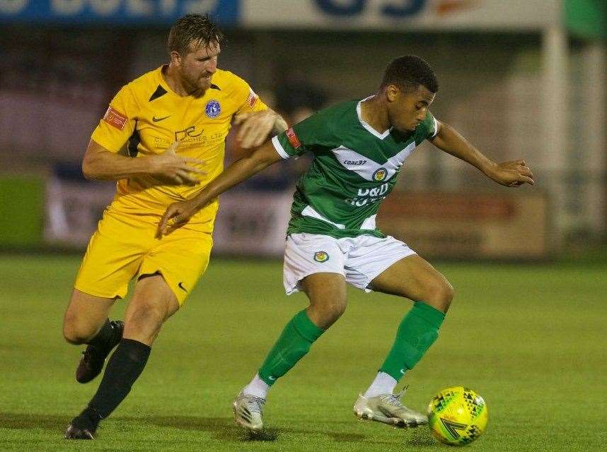 Ashford beat Herne Bay 2-1 on Tuesday night Picture: Ian Scammell