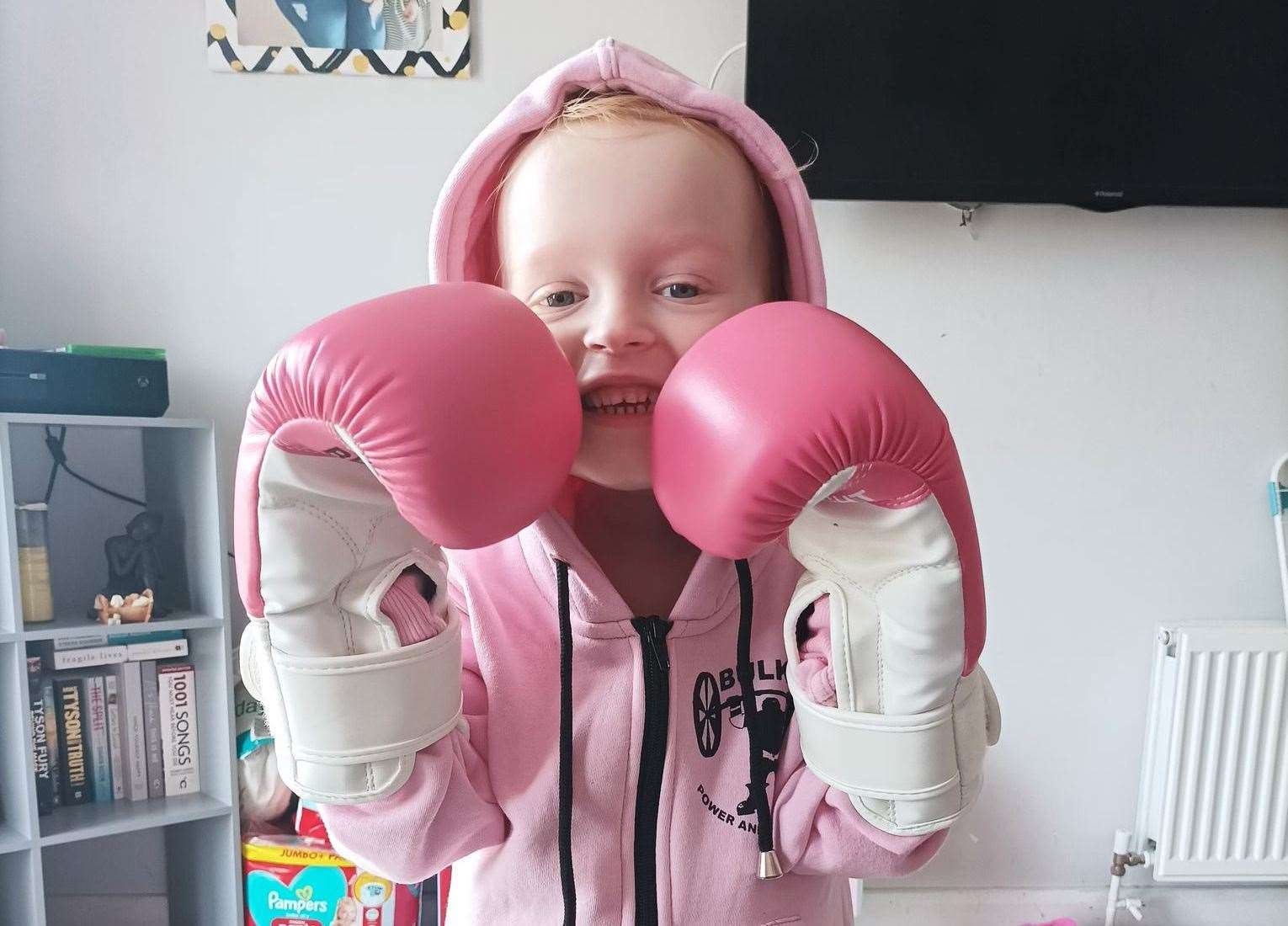 Lola-Rose is a fighter and is now back home. Picture: Alan Raine