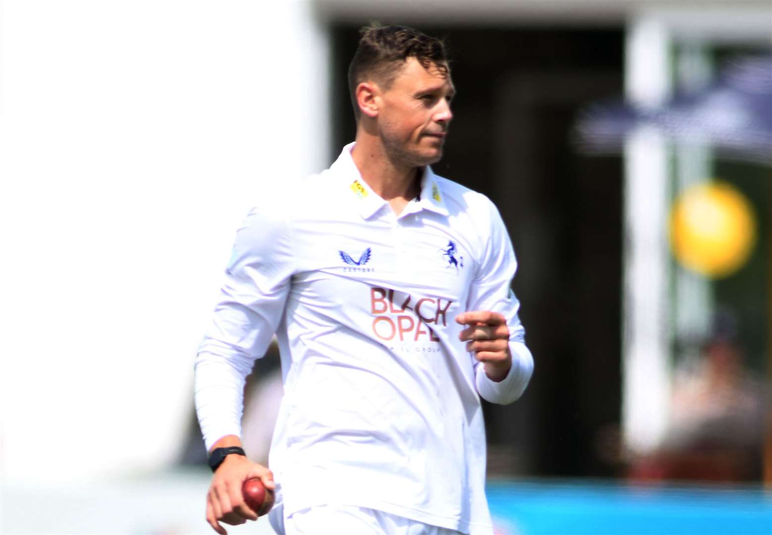 George Linde - took two key wickets for Kent on day four against Gloucestershire. Picture: Barry Goodwin
