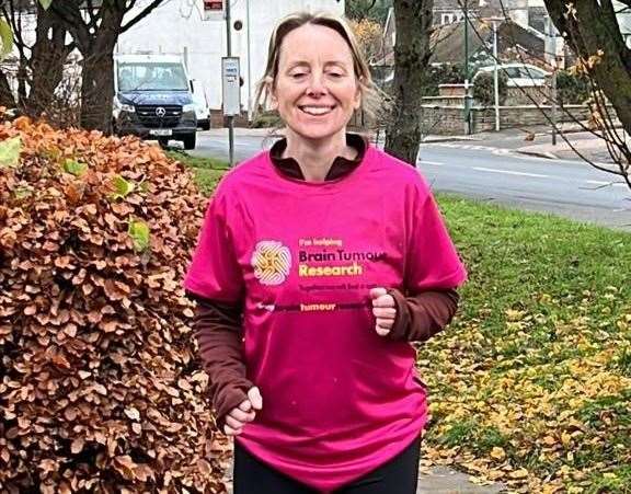 Catherine is now training for the Norfolk Marathon in memory of her daughter. Picture: Brain Tumour Research
