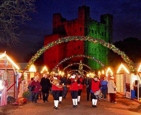 Dickens Christmas Market at Rochester Castle Gardens