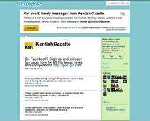 Kentish Gazette Twitter page