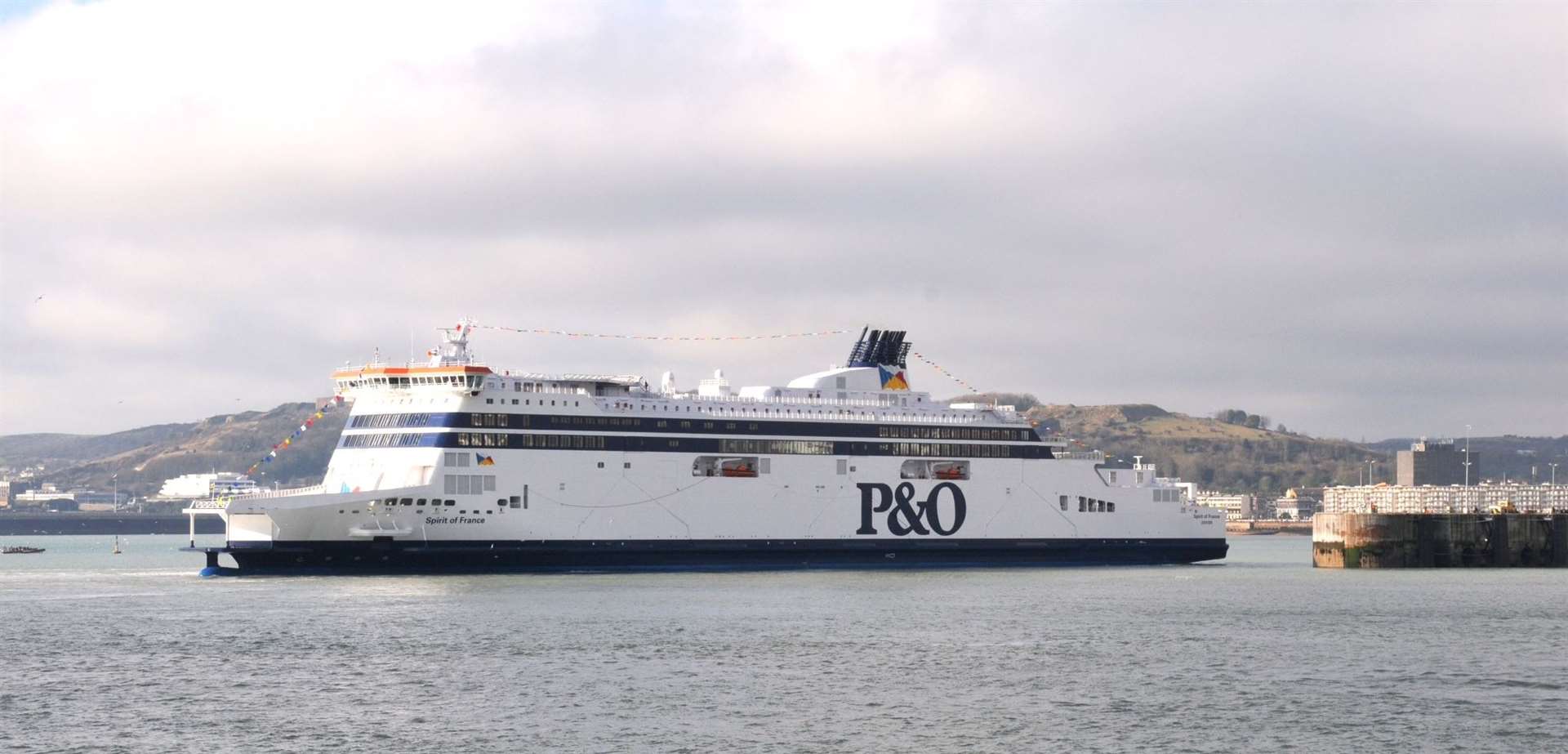 Truckers will get free meals on ships such as the Spirit of France. Picture: P&O Ferries