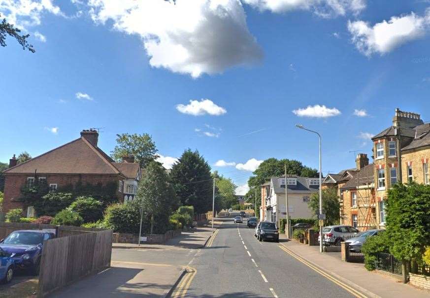 Traffic calming measures are being proposed on the A225 Dartford Road. Photo: Google