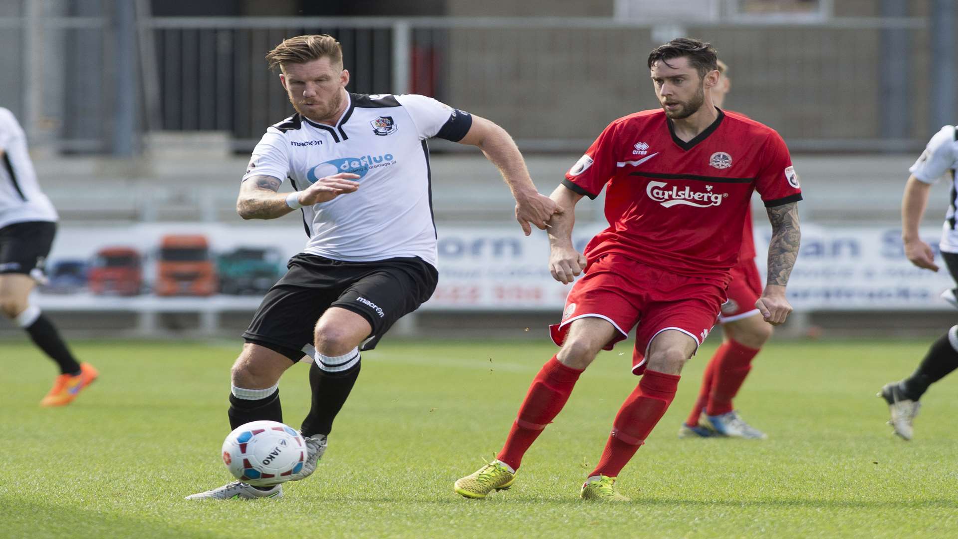 Elliot Bradbrook is now in his seventh season at Dartford Picture: Andy Payton