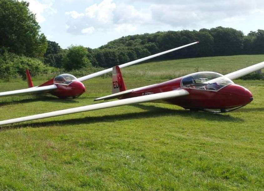 The club had been at Waldershare since the 1980s. Picture: Channel Gliding Club