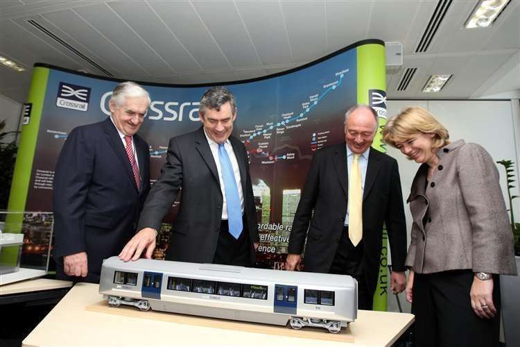 Then-prime minister Gordon Brown (second from the left) gave the go-ahead for the project in 2007. Photo: Steve Parsons/PA