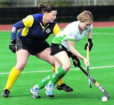 Canterbury (white) and Maidstone compete in the Kent Cup Final