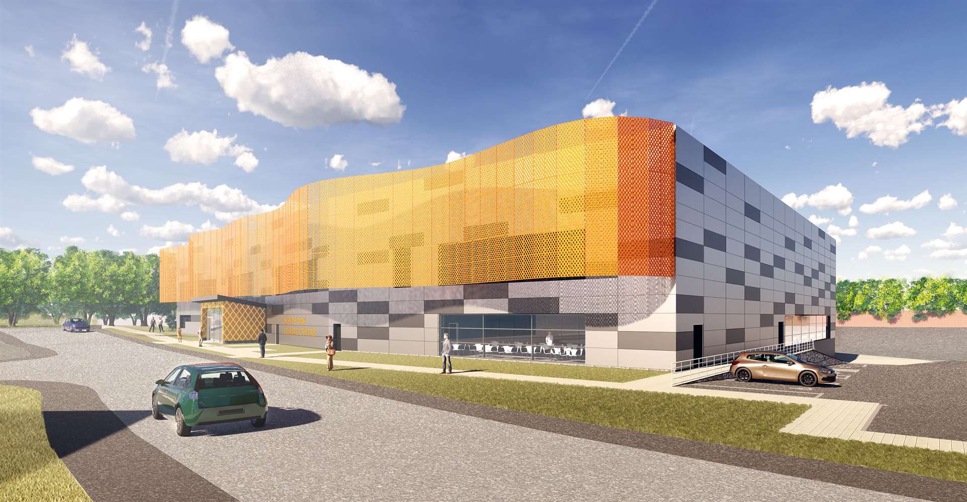 An artist's impression of how the new look leisure centre will look in Hilda May Avenue, Swanley. (20619030)