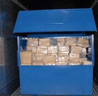 Drugs stashed inside metal boxes in a lorry