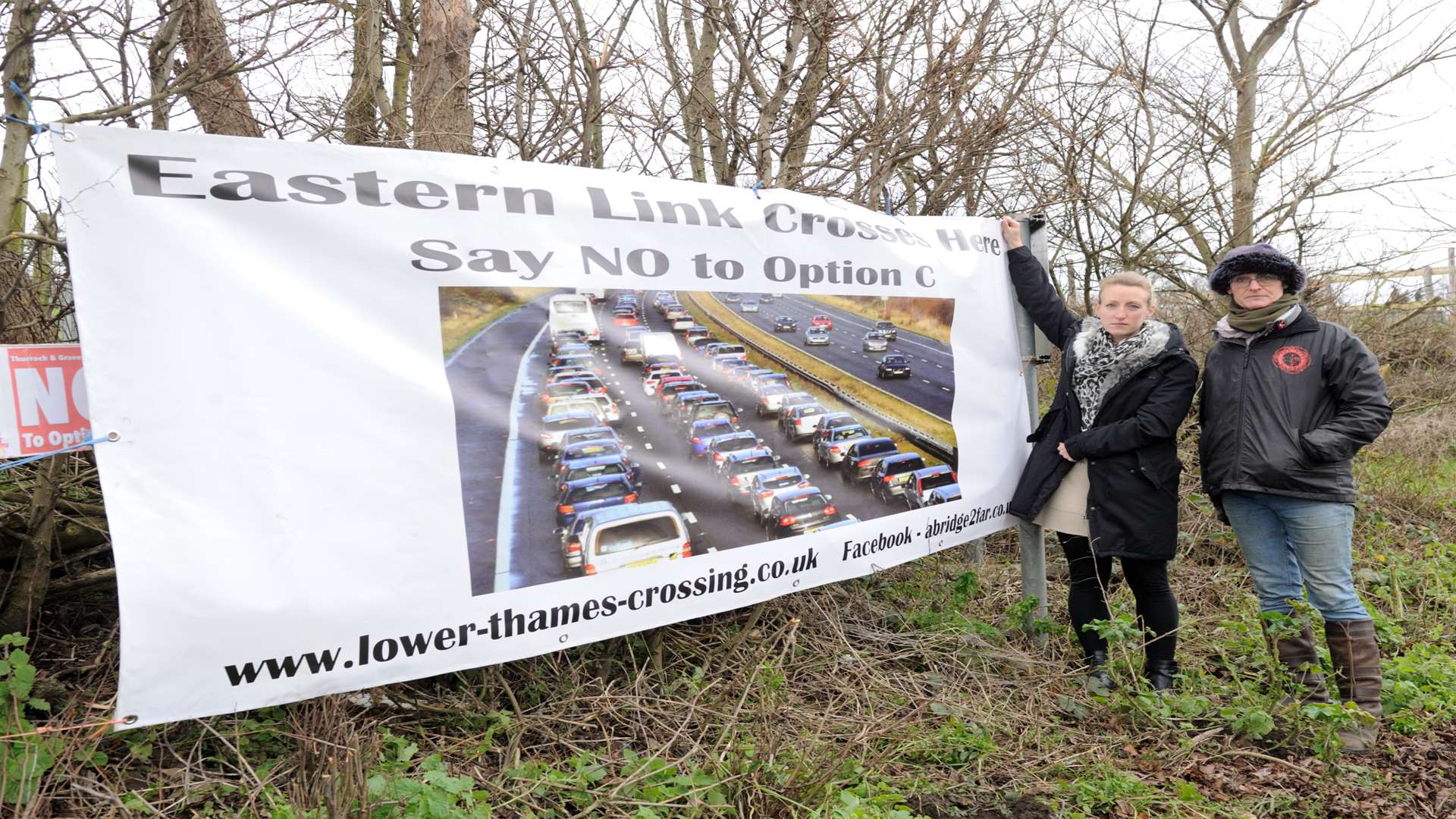Adam Holloway MP taking a walk around Shorne, the site of the proposed new crossing