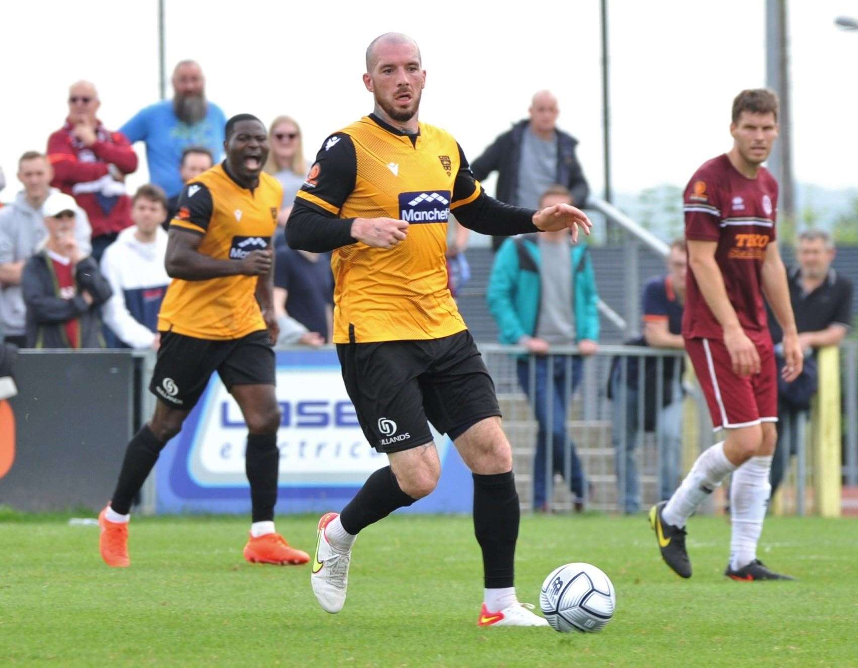 Joe Ellul in action for Maidstone at Chelmsford Picture: Steve Terrell