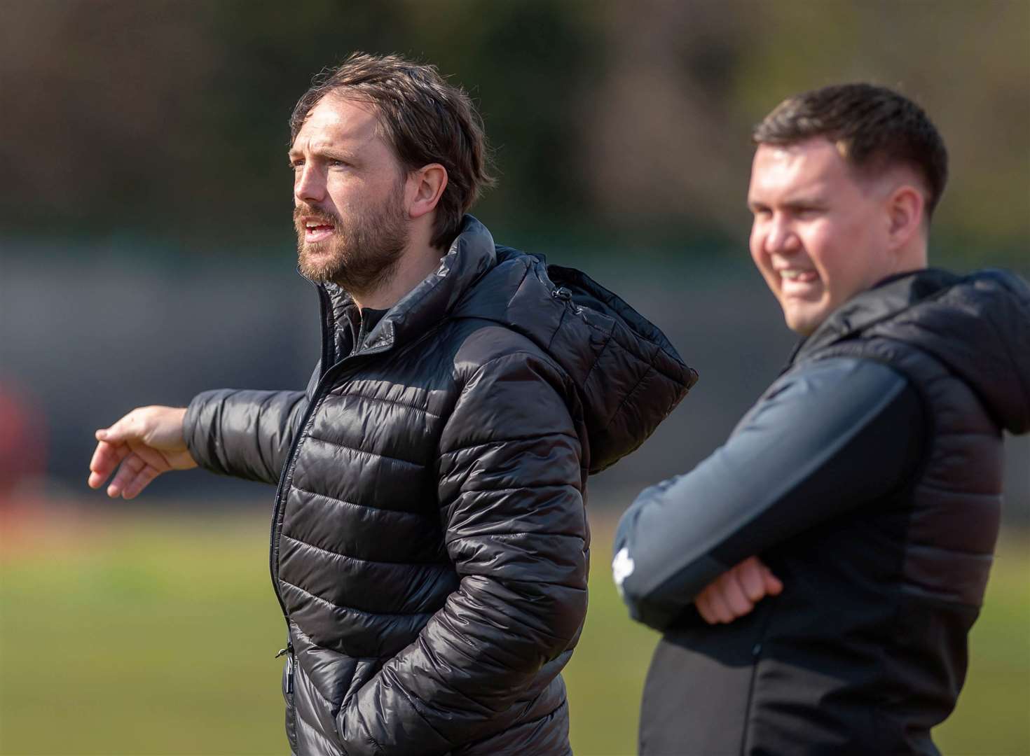Canterbury City manager Danny Lawrence and assistant Sam Wilson. Picture: Ian Scammell