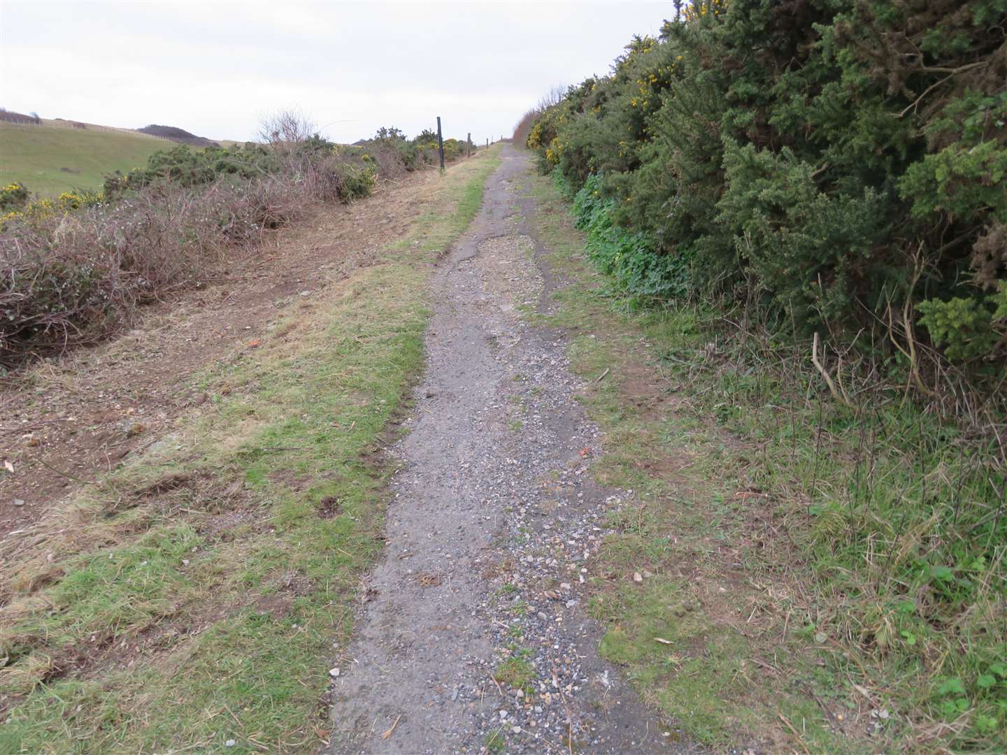 The surface of the clifftop path is in poor condition. Picture: Sustrans