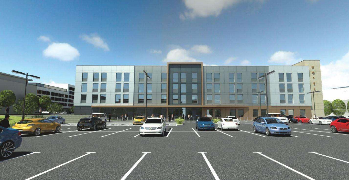 How the Ibis hotel could look on the former Silver Spring site in Folkestone. Credit: Corstorphine and Wright Architects design and access statement (6306564)