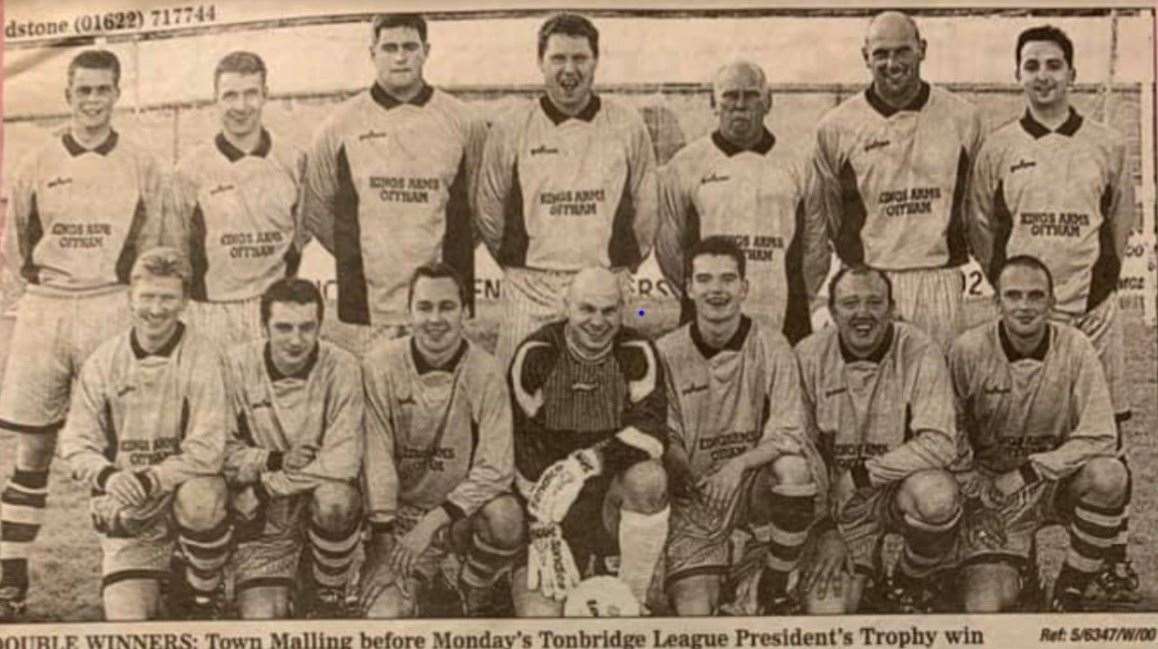 The successful Town Malling football team which Matthew Scott played for