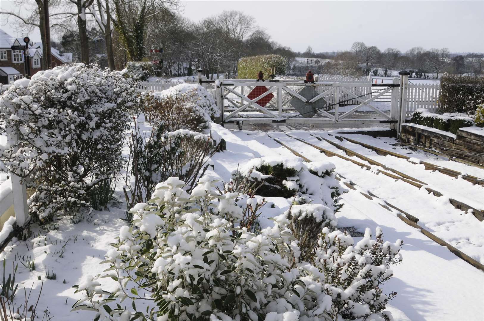 Snow at the Kent and East Sussex Railway, Tenterden last February. Picture: Gary Browne