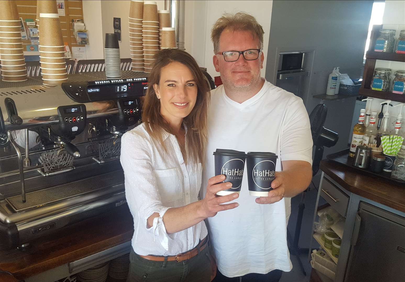 Cafe entrepreneurs Louis and Lisa Hurst