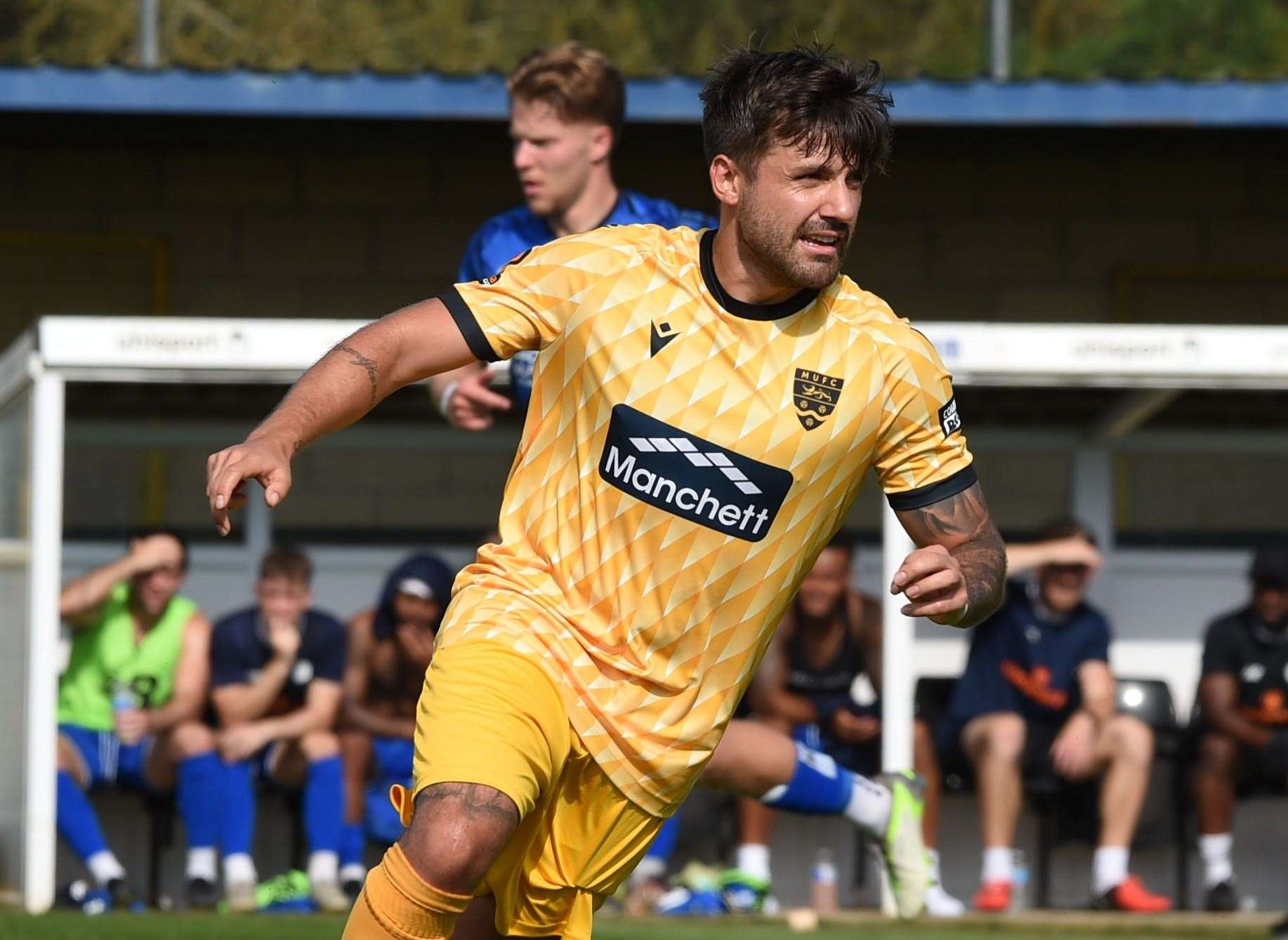 Michael Petrasso on his Maidstone debut at Chippenham Picture: Steve Terrell