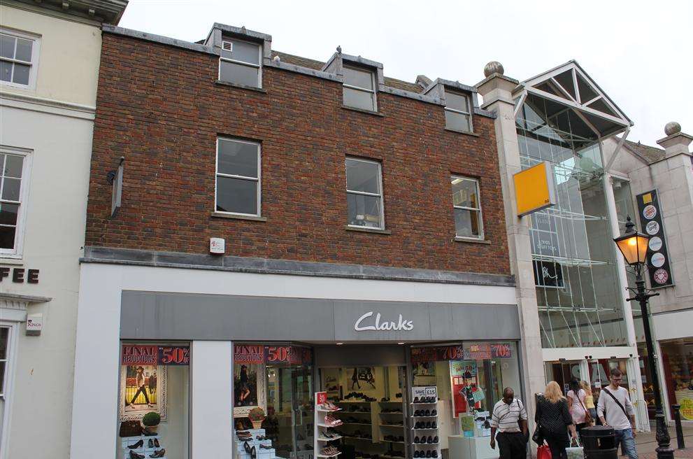 The Clarks shoe shop in Ashford town centre