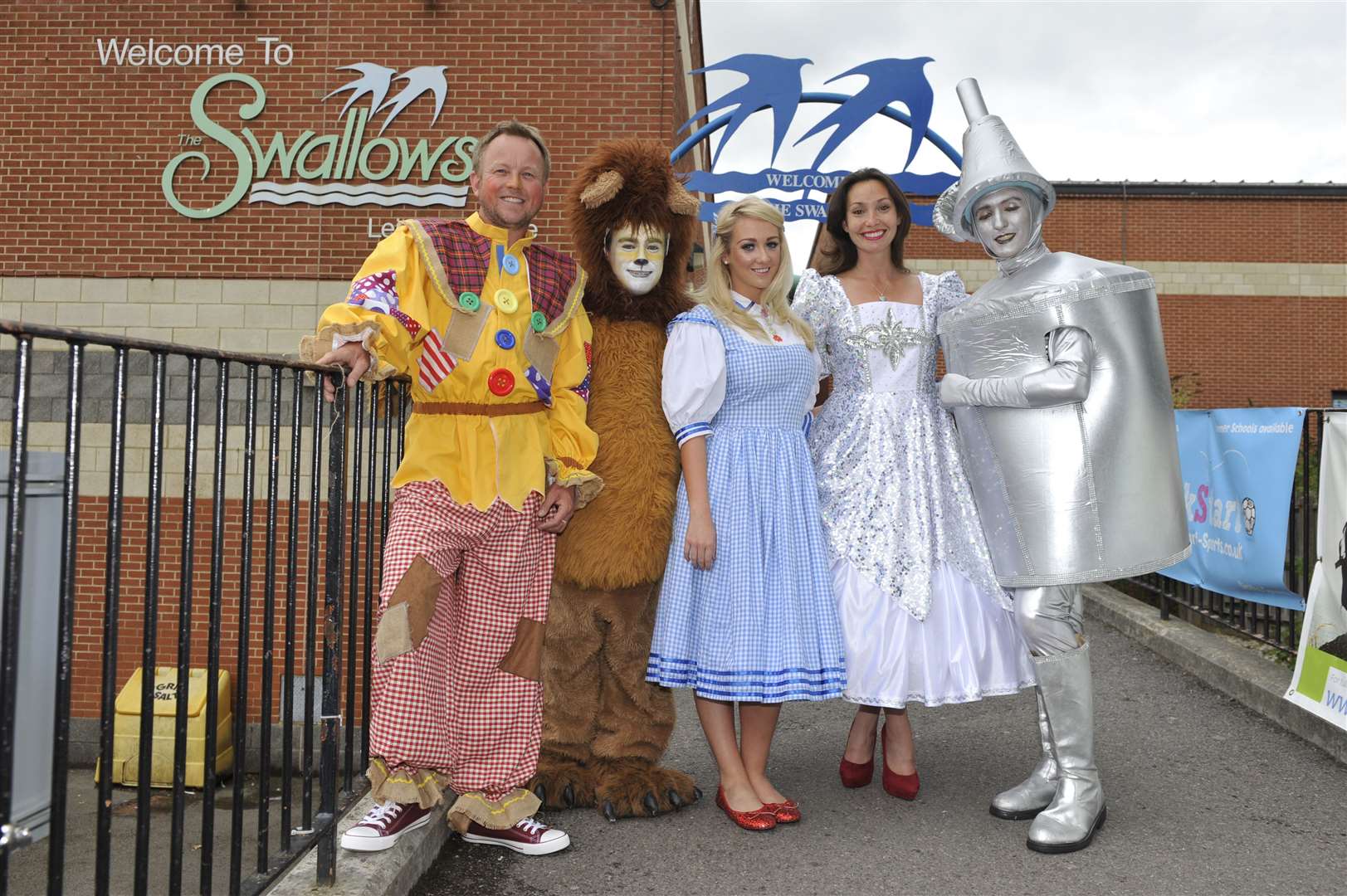 The cast of the Wizard of Oz pantomime at The Swallows leisure centre in Sittingbourne in 2015. Picture: Tony Flashman