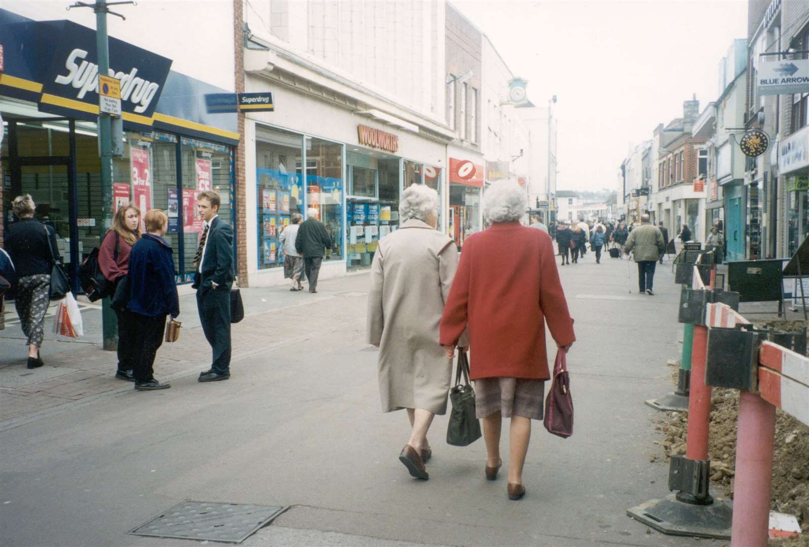 Week Street, Maidstone, pictured in 1996