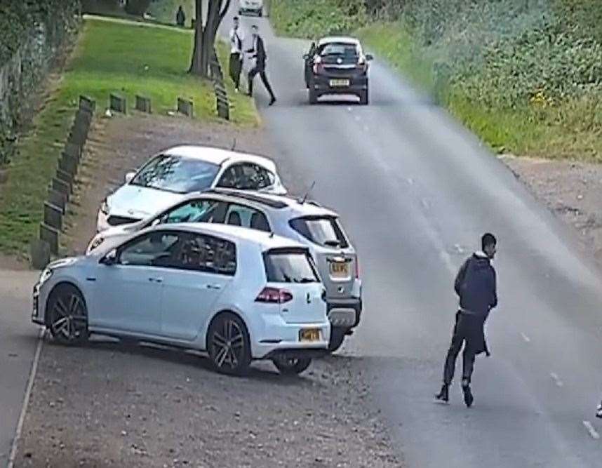A Vauxhall Astra which stopped nearby is thought to be connected to the Renault (West Midlands Police/PA)