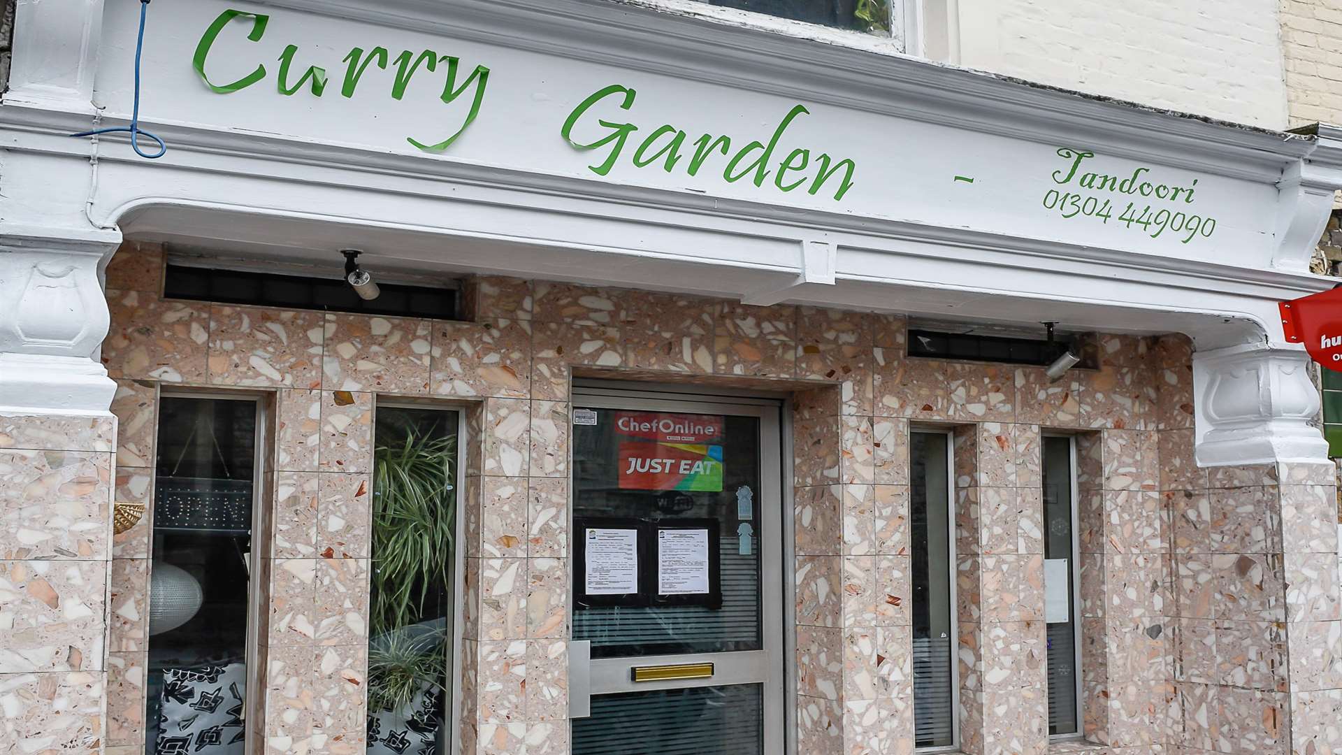 The Curry Garden when the council notice was put up