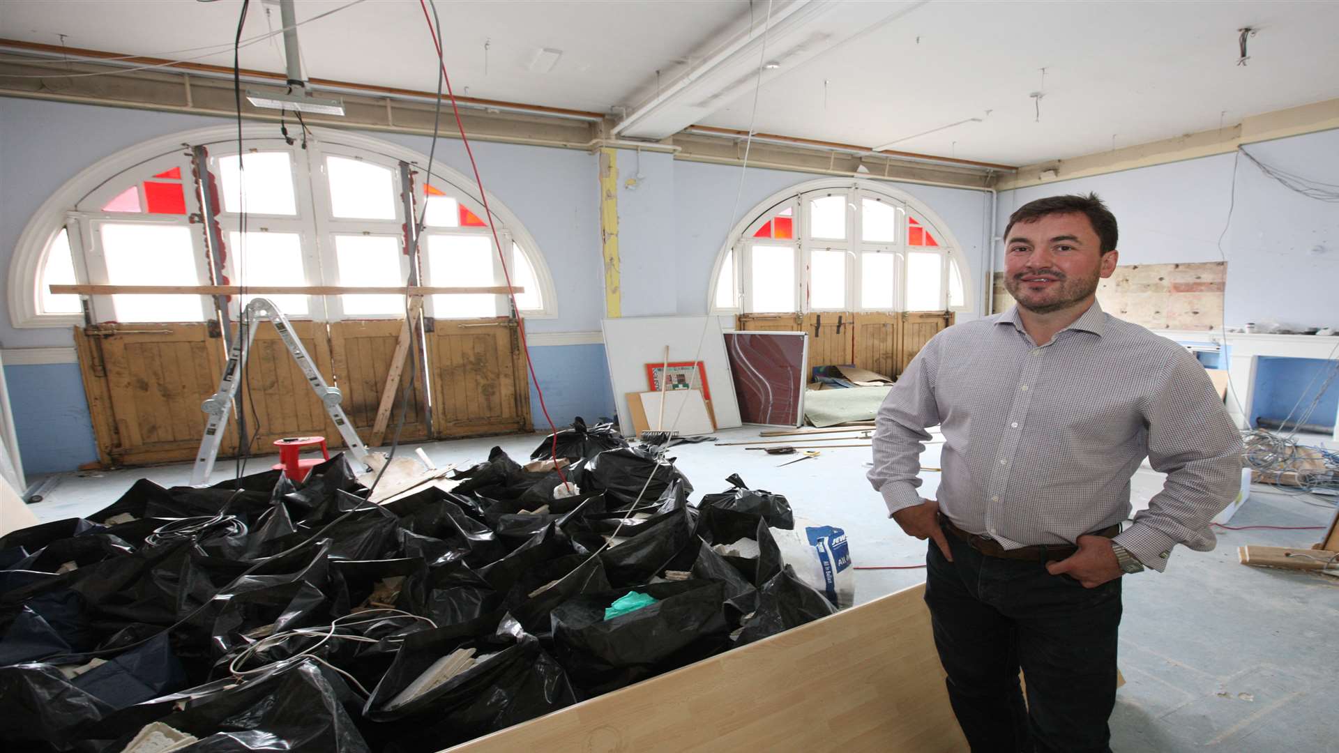 The building is currently disused, Richard Collins wants to bring pop up shops and restaurants to the site