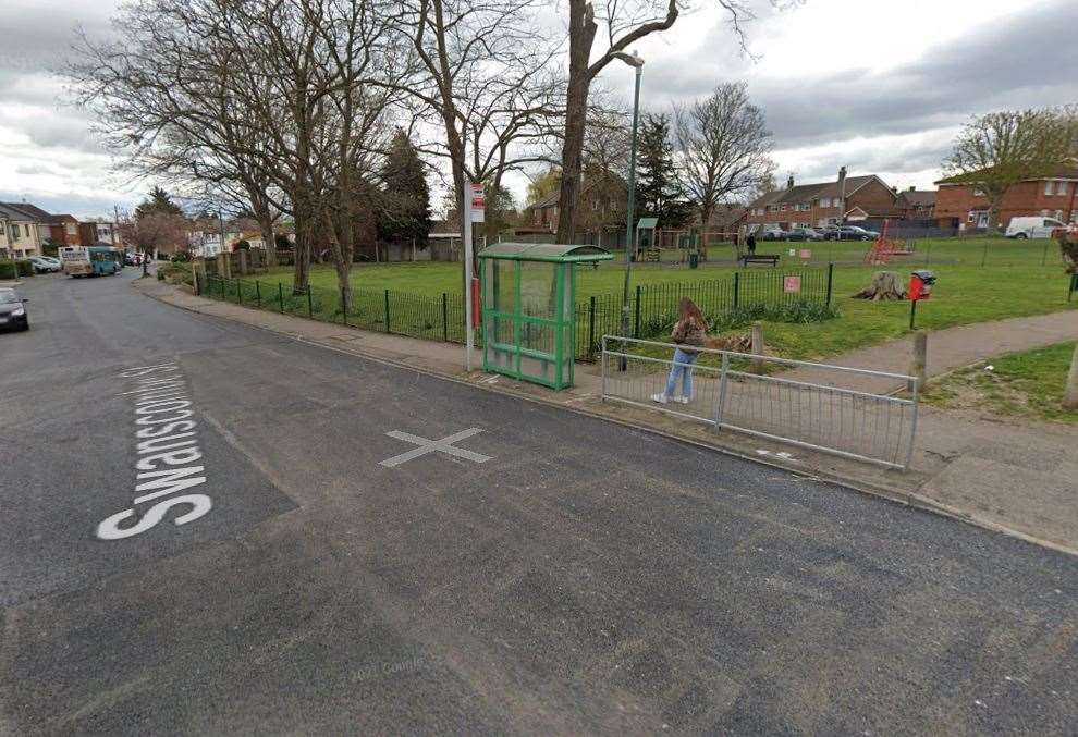 The Swanscombe Church bus stop. Picture: Google Maps