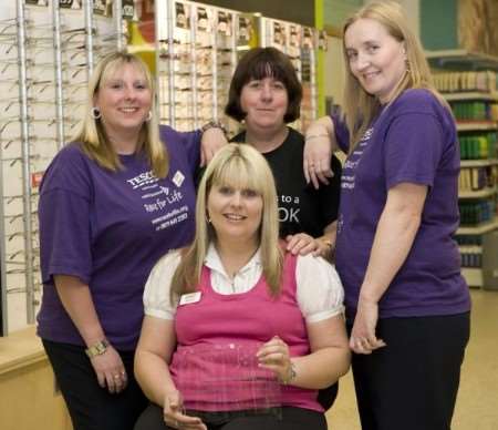 The team of winning opticians at Tesco Extra Broadstairs: Tracey Flint, Jane Whiting, Tracey Howlett and Hayley Marshall.